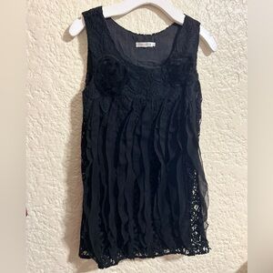Women’s Monoreno black sleeveless‎ top size large